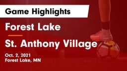 Forest Lake  vs St. Anthony Village  Game Highlights - Oct. 2, 2021