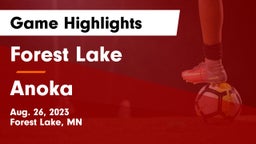 Forest Lake  vs Anoka  Game Highlights - Aug. 26, 2023