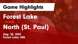 Forest Lake  vs North (St. Paul)  Game Highlights - Aug. 28, 2023