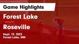 Forest Lake  vs Roseville  Game Highlights - Sept. 19, 2023