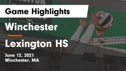 Winchester  vs Lexington HS Game Highlights - June 12, 2021