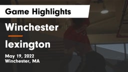 Winchester  vs lexington   Game Highlights - May 19, 2022