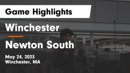 Winchester  vs Newton South  Game Highlights - May 24, 2023
