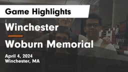 Winchester  vs Woburn Memorial  Game Highlights - April 4, 2024