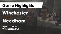 Winchester  vs Needham  Game Highlights - April 19, 2024