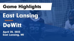 East Lansing  vs DeWitt  Game Highlights - April 20, 2023