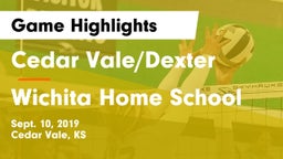 Cedar Vale/Dexter  vs Wichita Home School Game Highlights - Sept. 10, 2019