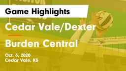Cedar Vale/Dexter  vs Burden Central  Game Highlights - Oct. 6, 2020