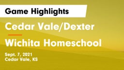 Cedar Vale/Dexter  vs Wichita Homeschool Game Highlights - Sept. 7, 2021