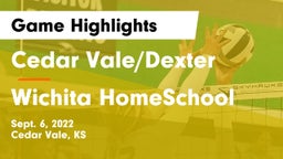 Cedar Vale/Dexter  vs Wichita HomeSchool  Game Highlights - Sept. 6, 2022