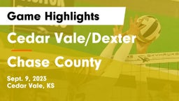 Cedar Vale/Dexter  vs Chase County  Game Highlights - Sept. 9, 2023