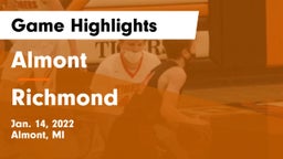 Almont  vs Richmond  Game Highlights - Jan. 14, 2022