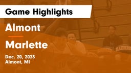 Almont  vs Marlette  Game Highlights - Dec. 20, 2023
