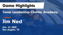 Texas Leadership Charter Academy  vs Jim Ned  Game Highlights - Oct. 13, 2020