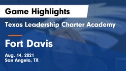 Texas Leadership Charter Academy  vs Fort Davis  Game Highlights - Aug. 14, 2021
