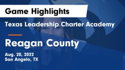 Texas Leadership Charter Academy  vs Reagan County  Game Highlights - Aug. 20, 2022