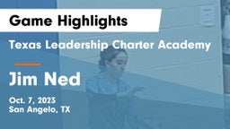 Texas Leadership Charter Academy  vs Jim Ned  Game Highlights - Oct. 7, 2023