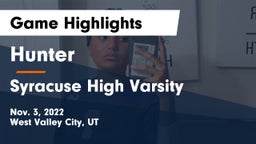 Hunter  vs Syracuse High Varsity Game Highlights - Nov. 3, 2022