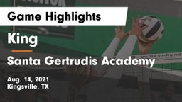 King  vs Santa Gertrudis Academy Game Highlights - Aug. 14, 2021