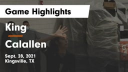 King  vs Calallen  Game Highlights - Sept. 28, 2021