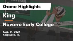 King  vs Navarro Early College  Game Highlights - Aug. 11, 2022