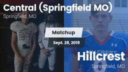 Matchup: Central  vs. Hillcrest  2018