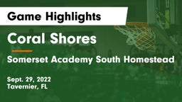 Coral Shores  vs Somerset Academy South Homestead Game Highlights - Sept. 29, 2022
