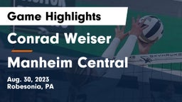 Conrad Weiser  vs Manheim Central  Game Highlights - Aug. 30, 2023