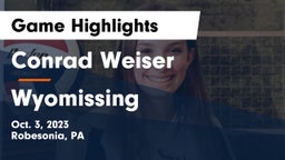 Conrad Weiser  vs Wyomissing Game Highlights - Oct. 3, 2023