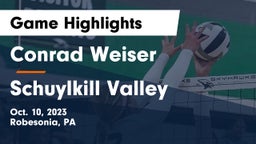 Conrad Weiser  vs Schuylkill Valley  Game Highlights - Oct. 10, 2023