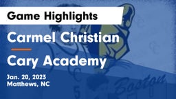 Carmel Christian  vs Cary Academy Game Highlights - Jan. 20, 2023