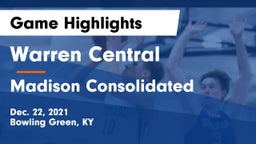 Warren Central  vs Madison Consolidated  Game Highlights - Dec. 22, 2021