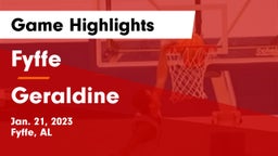 Fyffe  vs Geraldine  Game Highlights - Jan. 21, 2023