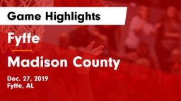 Fyffe  vs Madison County  Game Highlights - Dec. 27, 2019