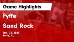 Fyffe  vs Sand Rock  Game Highlights - Jan. 23, 2020