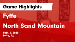 Fyffe  vs North Sand Mountain  Game Highlights - Feb. 3, 2020