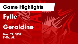 Fyffe  vs Geraldine  Game Highlights - Nov. 24, 2020