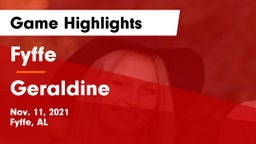 Fyffe  vs Geraldine  Game Highlights - Nov. 11, 2021