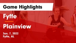 Fyffe  vs Plainview  Game Highlights - Jan. 7, 2022