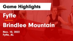 Fyffe  vs Brindlee Mountain  Game Highlights - Nov. 10, 2022