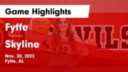 Fyffe  vs Skyline  Game Highlights - Nov. 20, 2023