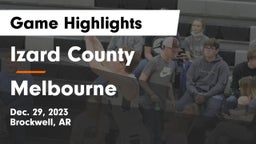 Izard County  vs Melbourne  Game Highlights - Dec. 29, 2023