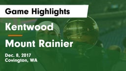 Kentwood  vs Mount Rainier  Game Highlights - Dec. 8, 2017