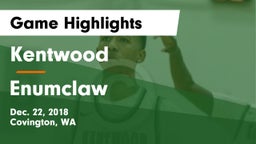Kentwood  vs Enumclaw  Game Highlights - Dec. 22, 2018