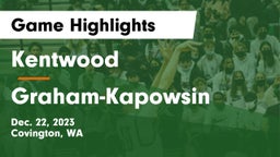Kentwood  vs Graham-Kapowsin  Game Highlights - Dec. 22, 2023