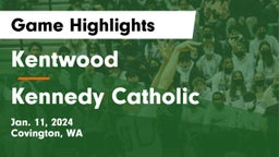 Kentwood  vs Kennedy Catholic  Game Highlights - Jan. 11, 2024