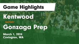 Kentwood  vs Gonzaga Prep  Game Highlights - March 1, 2024