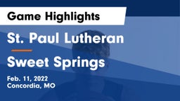 St. Paul Lutheran  vs Sweet Springs  Game Highlights - Feb. 11, 2022