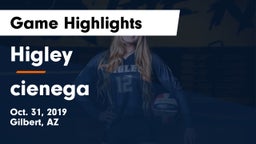 Higley  vs cienega Game Highlights - Oct. 31, 2019