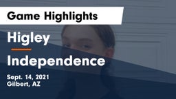 Higley  vs Independence  Game Highlights - Sept. 14, 2021